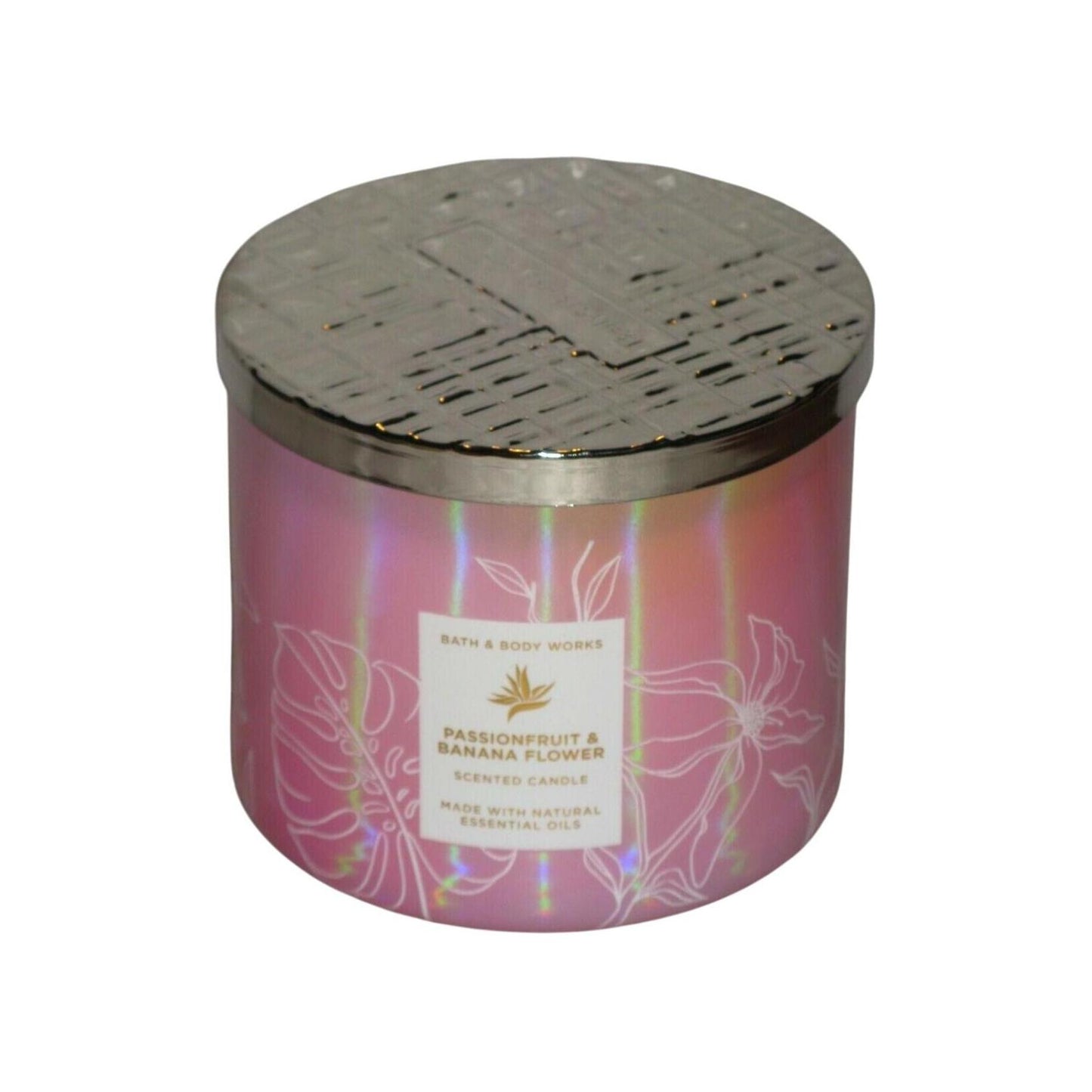 Bath & Body Works Passionfruit & Banana Flower Scented 3-Wicked Candle