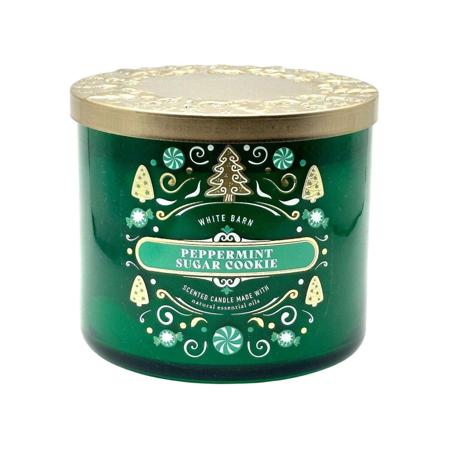 Bath & Body Works Peppermint Sugar Cookie Scented 3-Wick Candle
