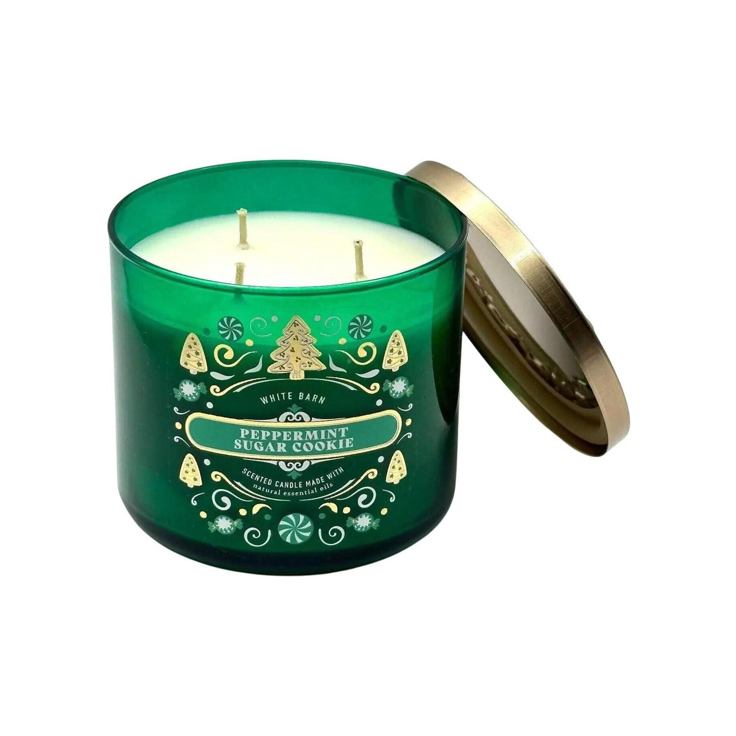Bath & Body Works Peppermint Sugar Cookie Scented 3-Wick Candle