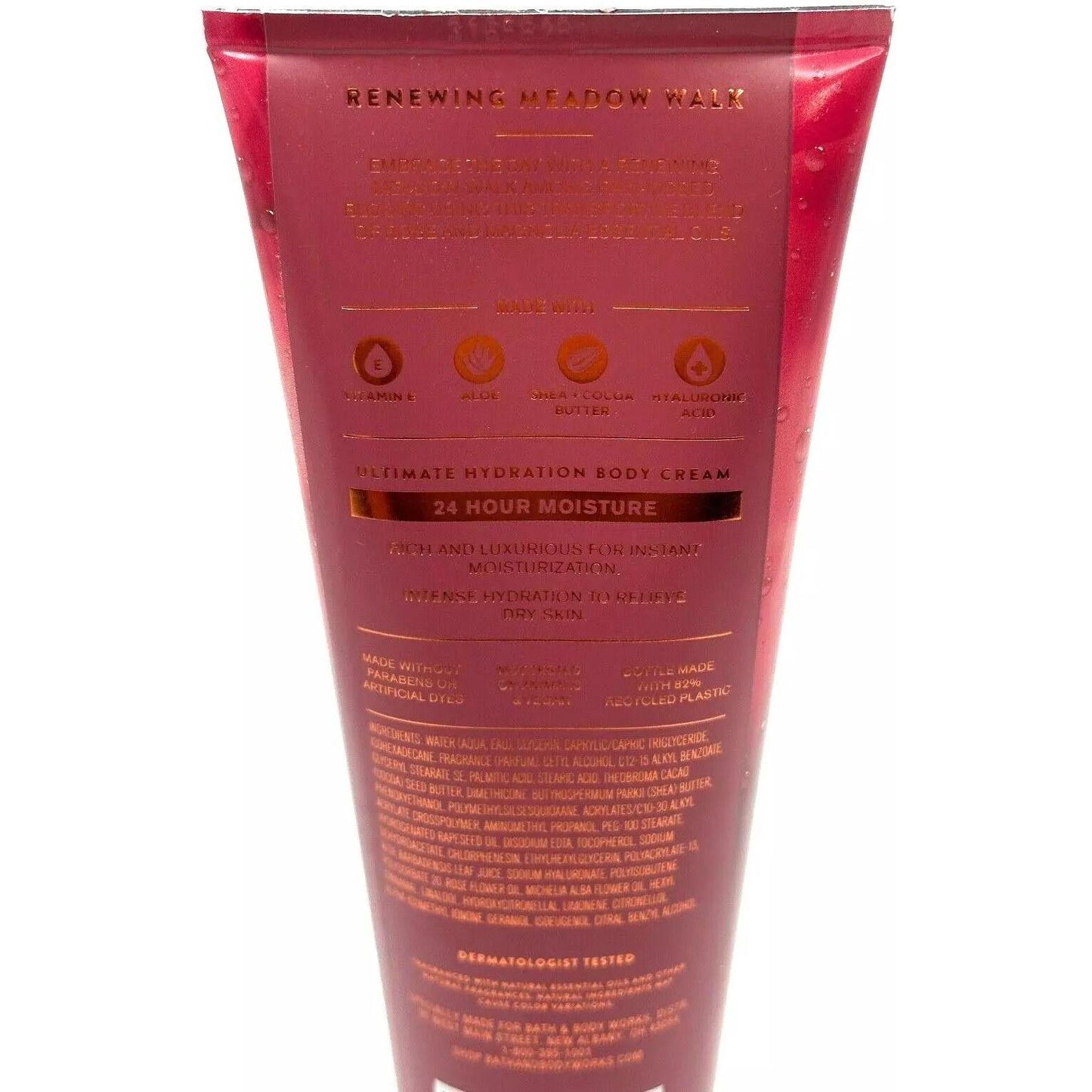 Bath & Body Works Renewing Meadow Walk Rose Magnolia Body Wash (Aromatherapy)