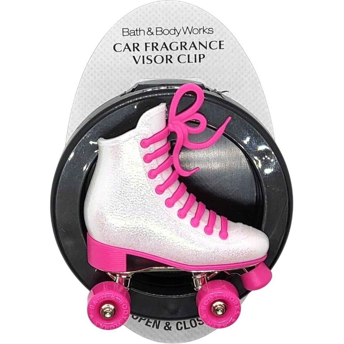 Bath & Body Works Roller Skate Visor Clip Car Fragrance Holder -Wheels Spin