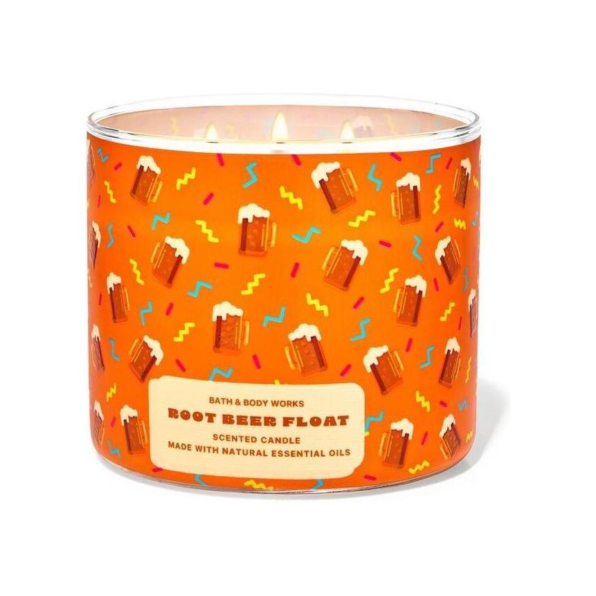 Bath & Body Works Root Beer Float Scented 3-Wick Candle
