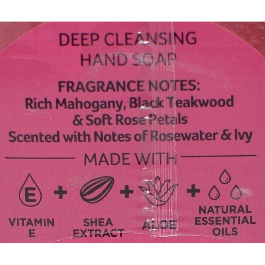 Bath & Body Works Rose Water & Ivy & Mahogany Teakwood Deep Cleansing Hand Soap