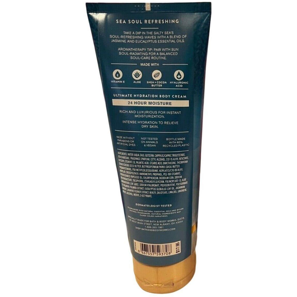 Bath & Body Works Sea Soul Refreshing Ultimate Hydration Body Cream (Aromatherapy)