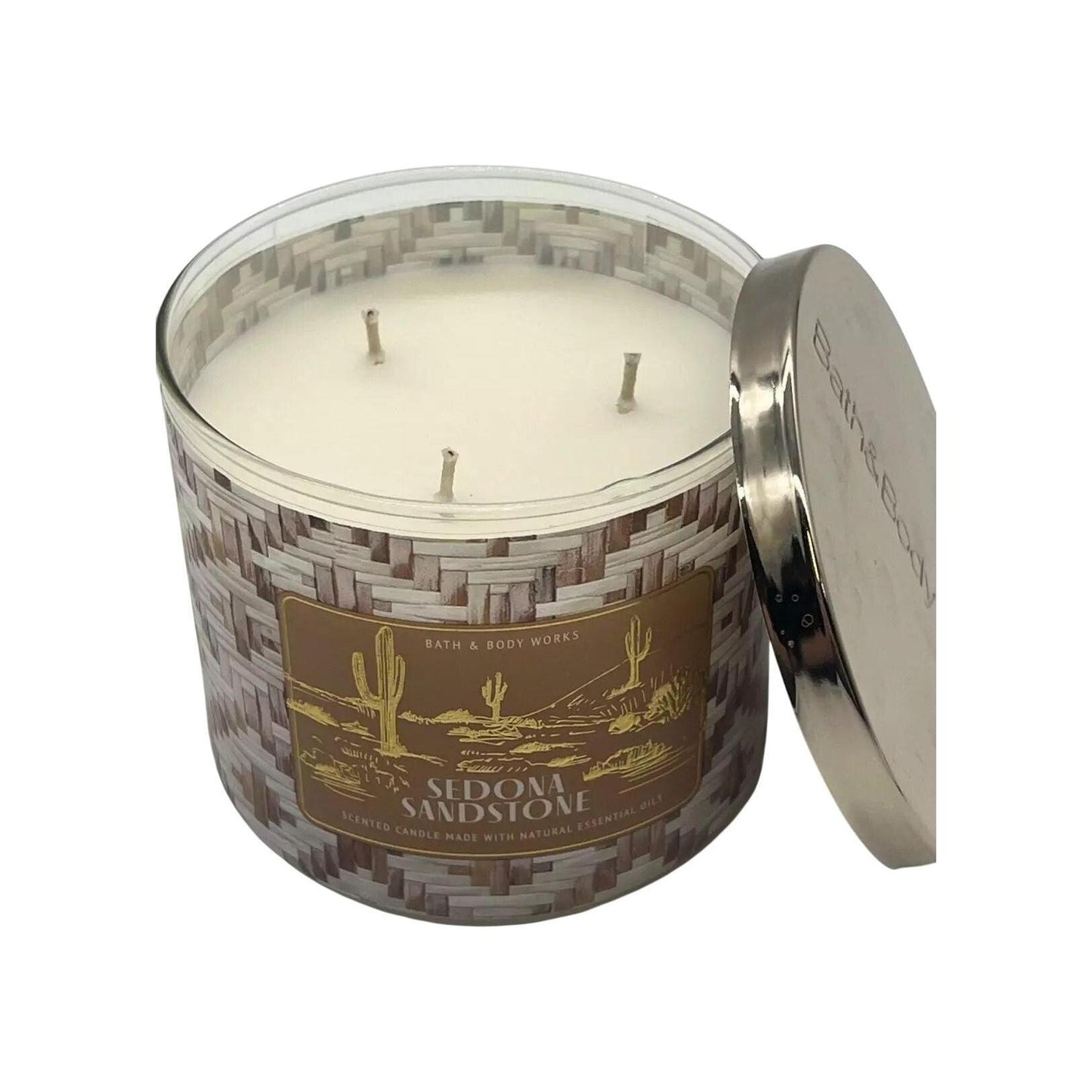 Bath & Body Works Sedona Sandstone 3-Wick Candle Natural Essential Oils