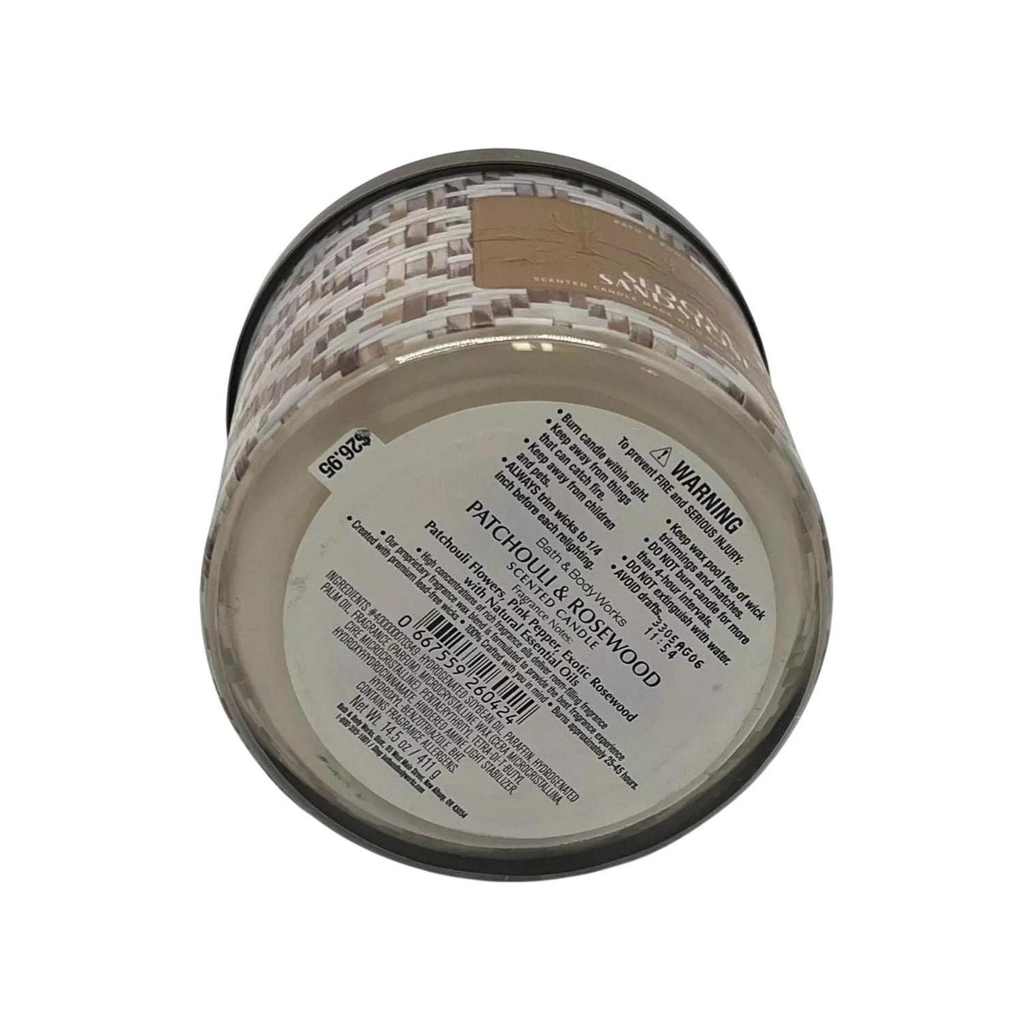 Bath & Body Works Sedona Sandstone 3-Wick Candle Natural Essential Oils