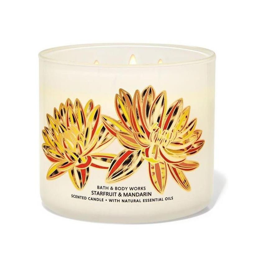 Bath & Body Works Starfruit & Mandarin 3-Wick Scented Large Candle