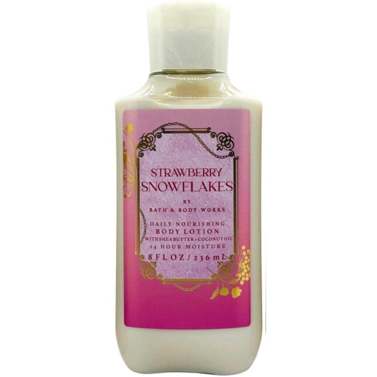 Bath & Body Works Strawberry Snowflakes Daily Nourishing Body Lotion