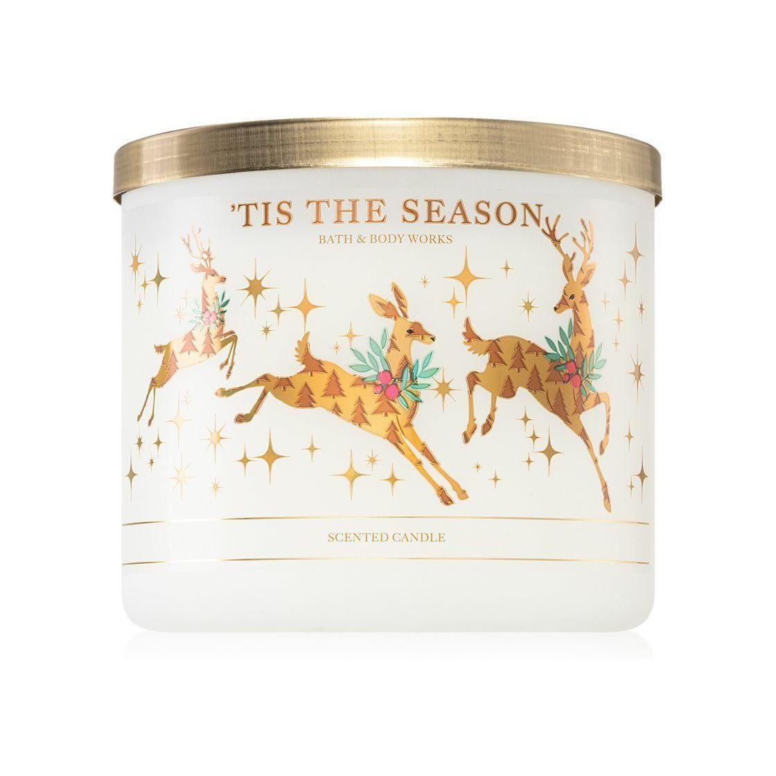 Bath & Body Works Tis The Season Sceneted 3 Wick Candle