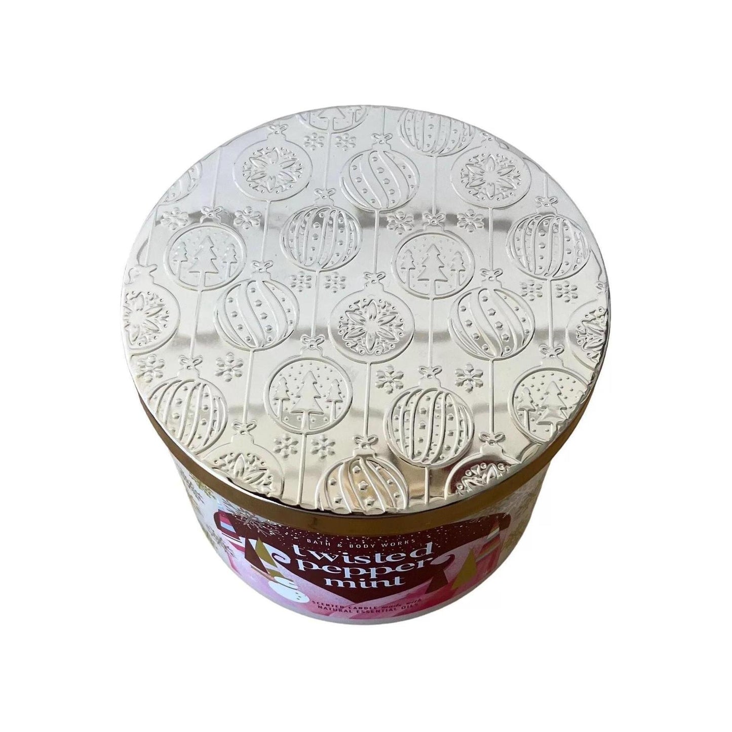 Bath & Body Works Twisted Peppermint Scented 3-Wick Candle