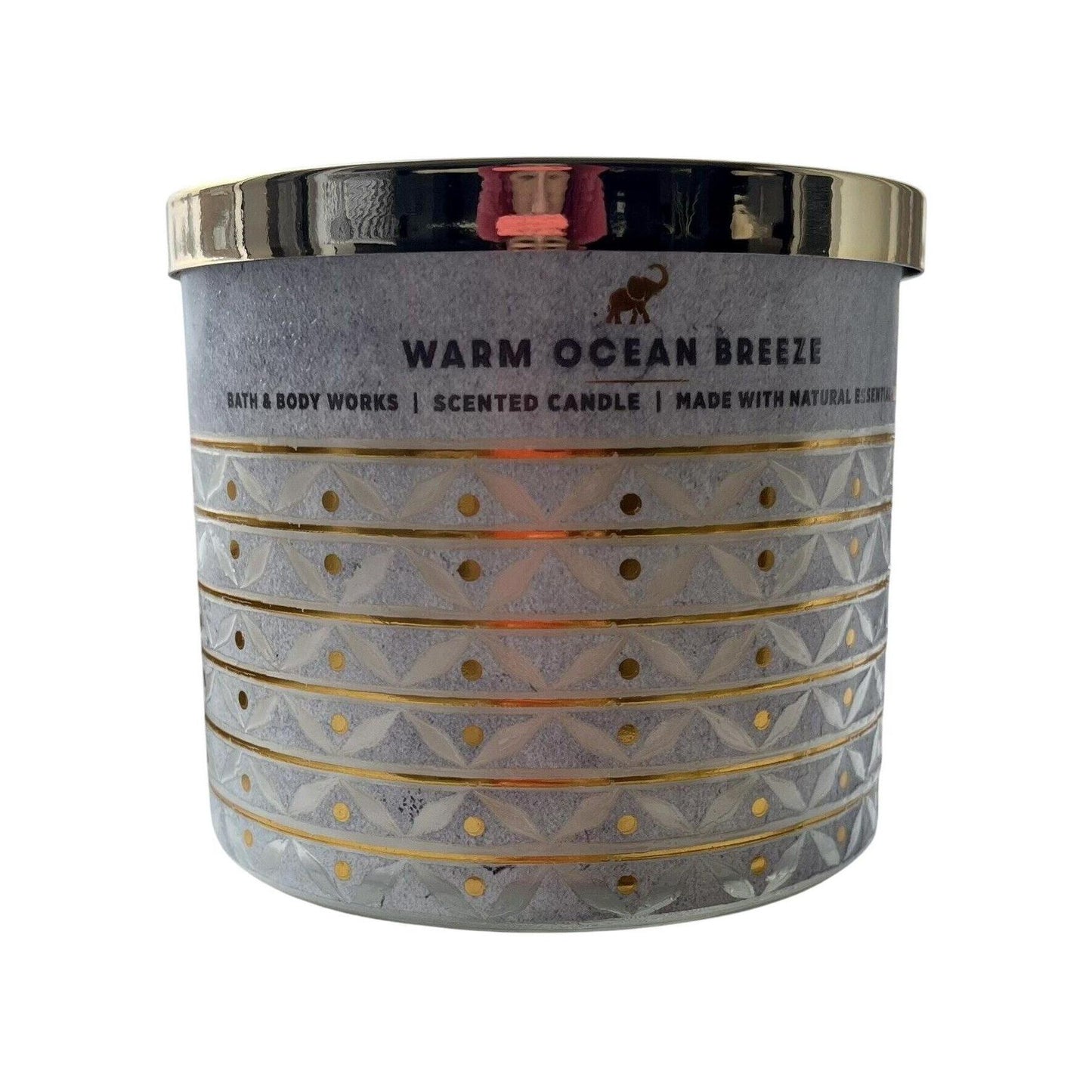 Bath & Body Works Warm Ocean Breeze Scented 3 Wick Candle