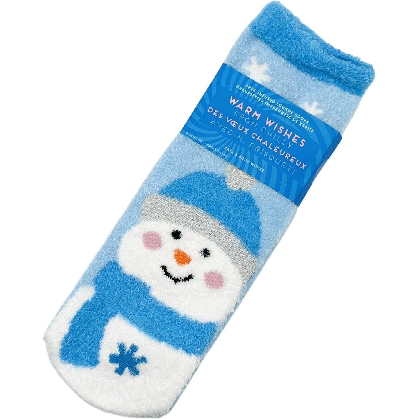 Bath & Body Works Warm Wishes! From Chilly Snowman Shea-Infused Lounge Socks