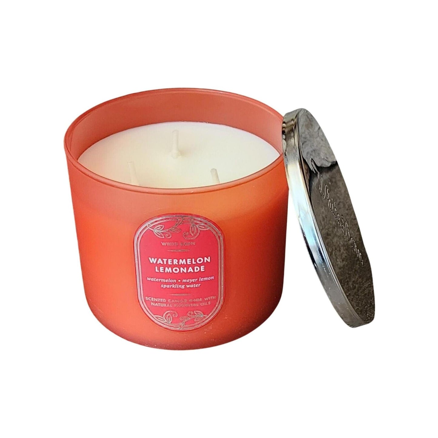 Bath & Body Works Watermelon Lemonade White Barn Scented 3-Wick Candle (White Barn)