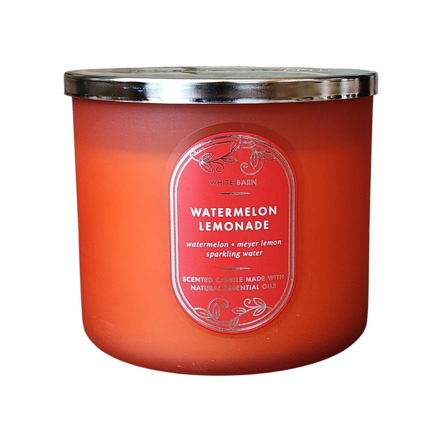 Bath & Body Works Watermelon Lemonade White Barn Scented 3-Wick Candle (White Barn)