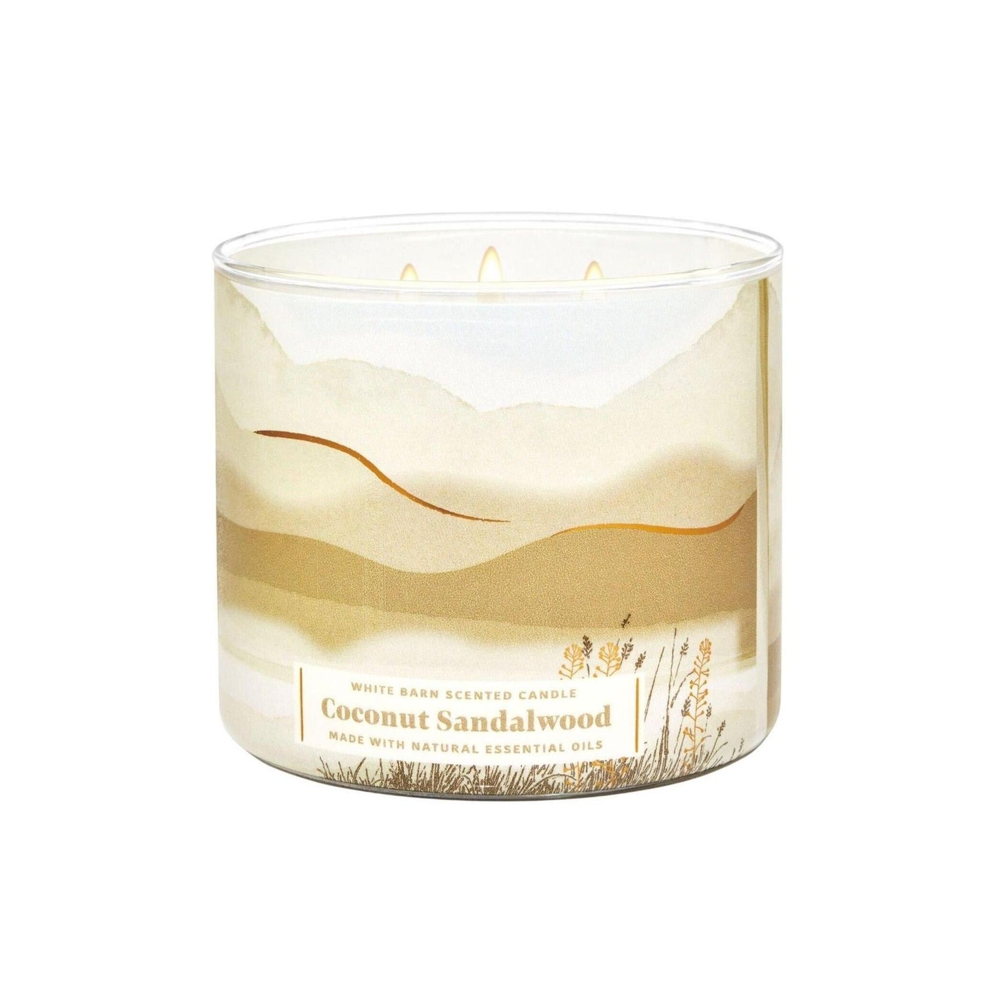Bath & Body Works White Barn Coconut Sandalwood 3-Wick Candle (White Barn)