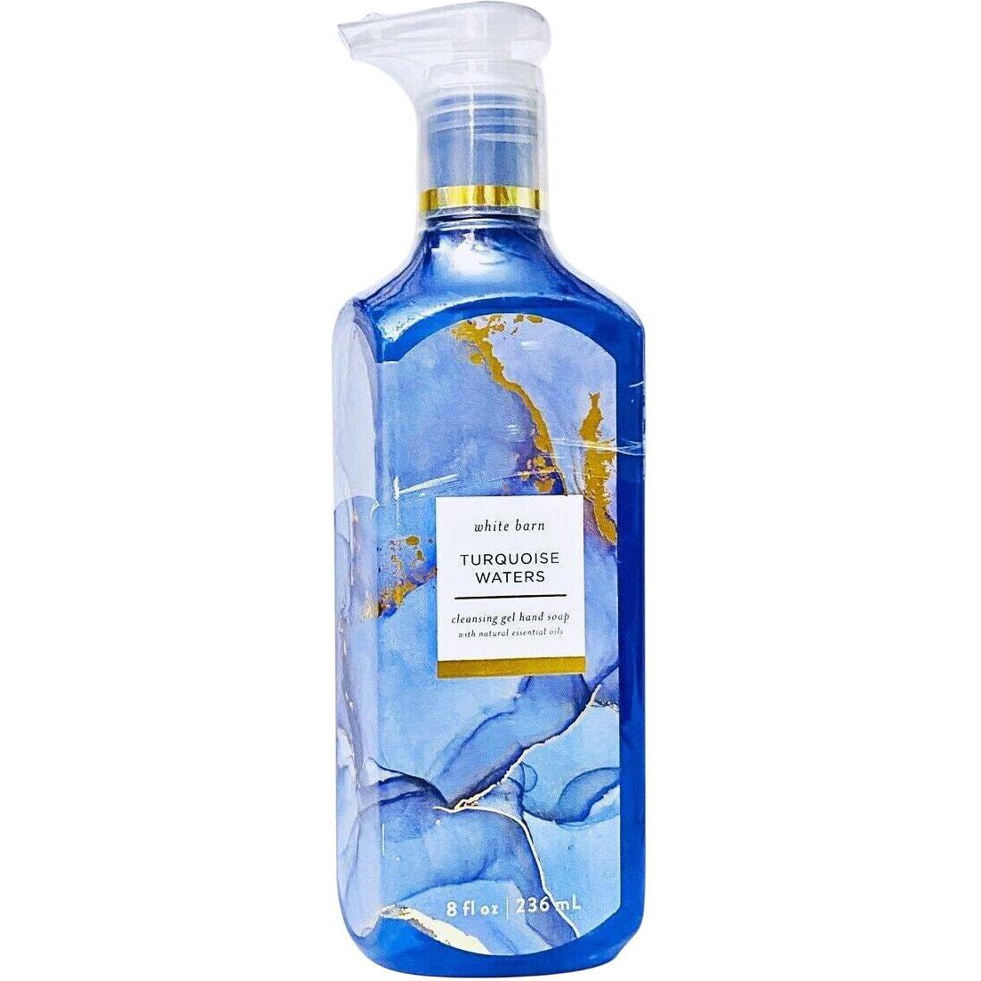 Bath & Body Works White Barn Turquoise Waters Cleansing Gel Hand Soap (White Barn)