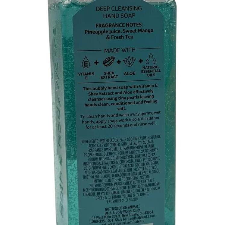 Bath & Body Works White Tea & Sage & Pineapple Mango Deep Cleansing Hand Soap