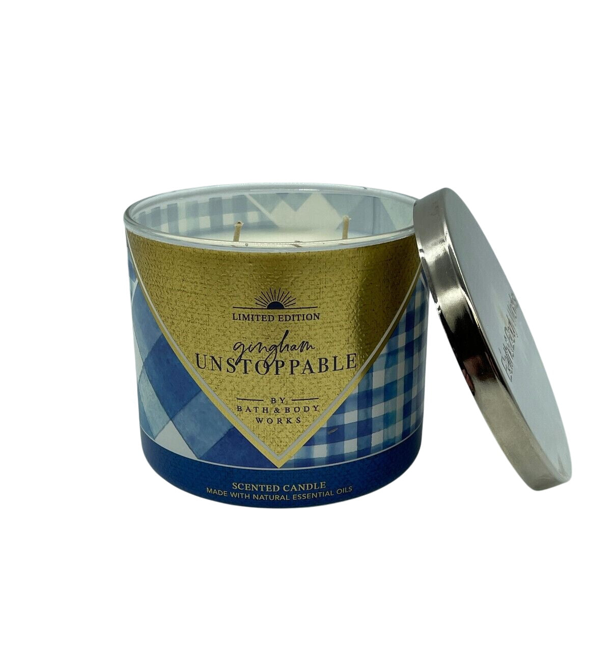 Limited Edition Gingham Unstoppable Scented Candle 3-Wick