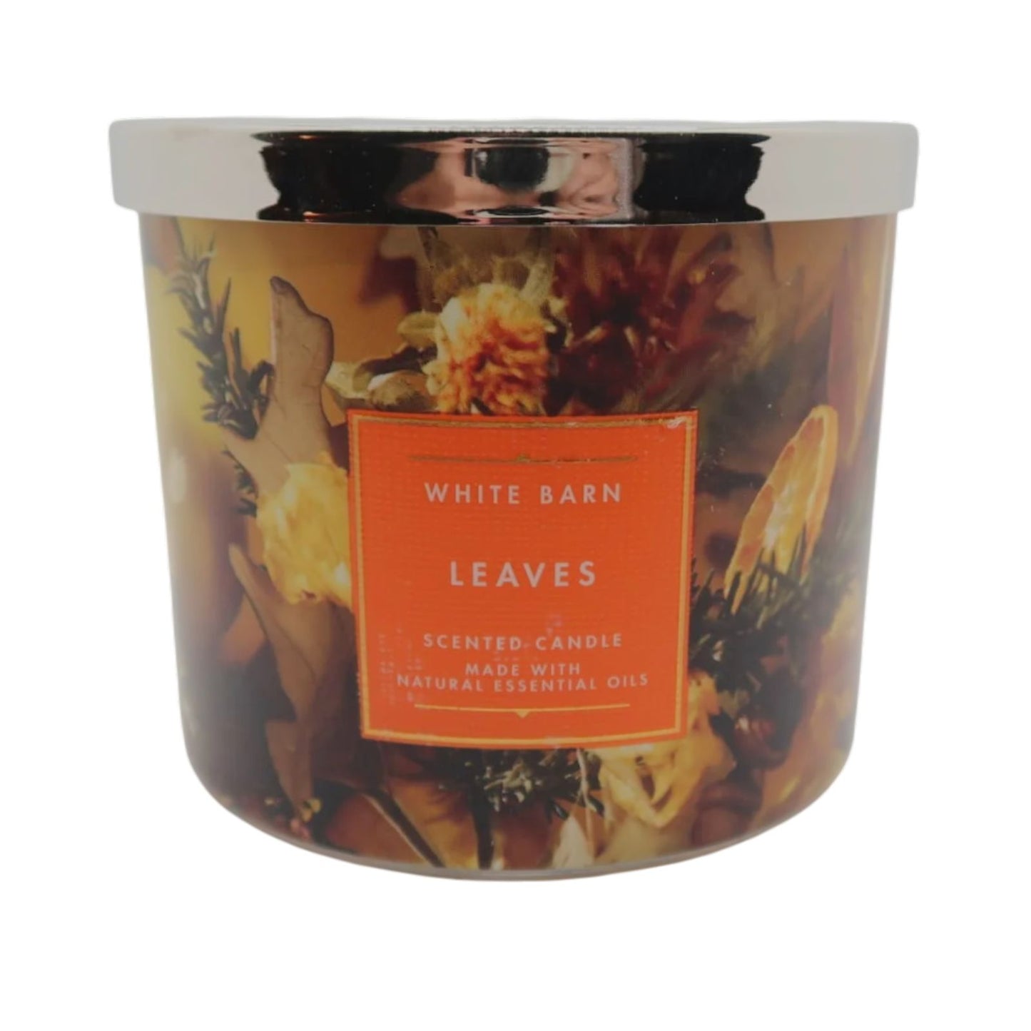 Leaves Scented 3-Wick Candle (White Barn)