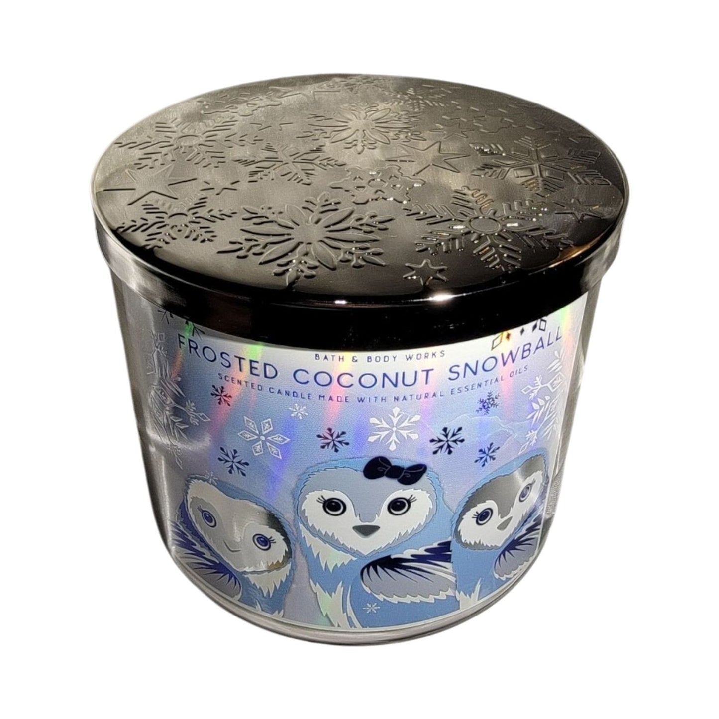 Frosted Coconut Snowball Scented 3-Wick Candle