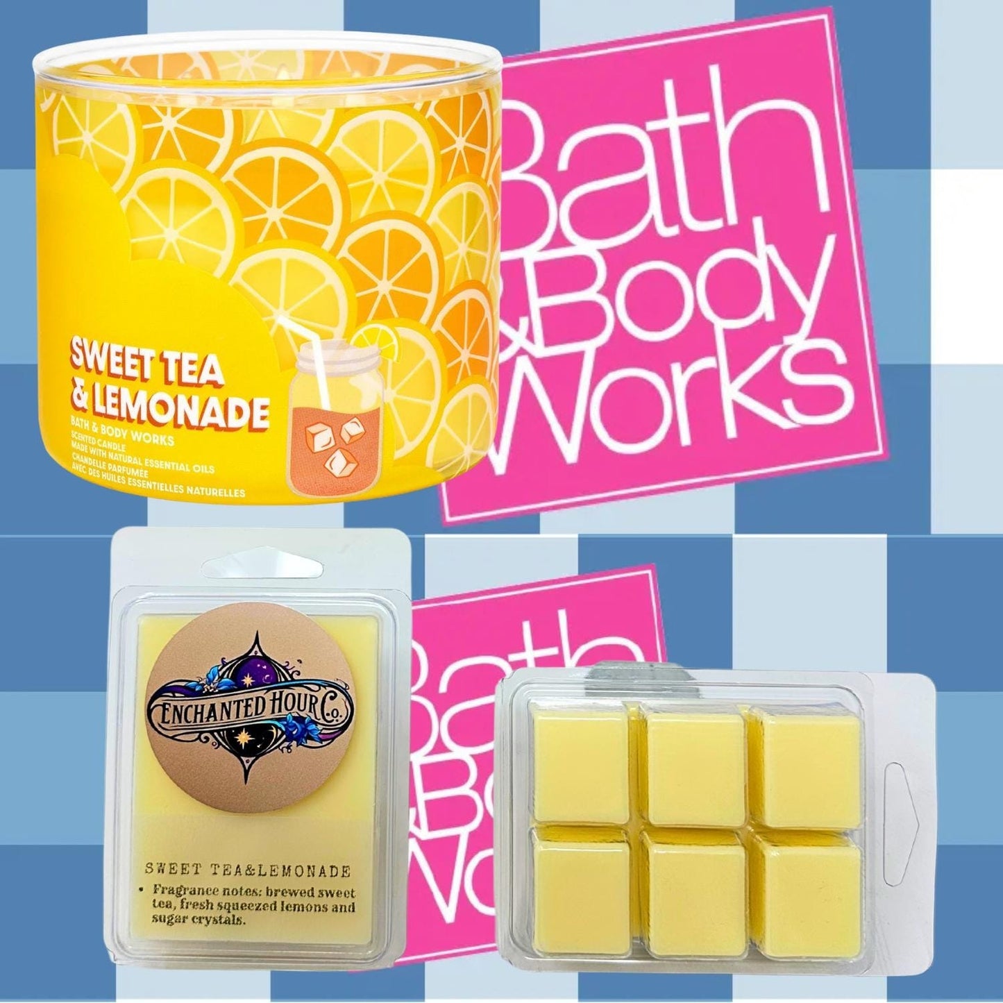 Sweet Tea and Lemonade Wax Melts | Bath & Body Works | Iced Tea and Citrus Zest Scent | Enchanted Hour Co.