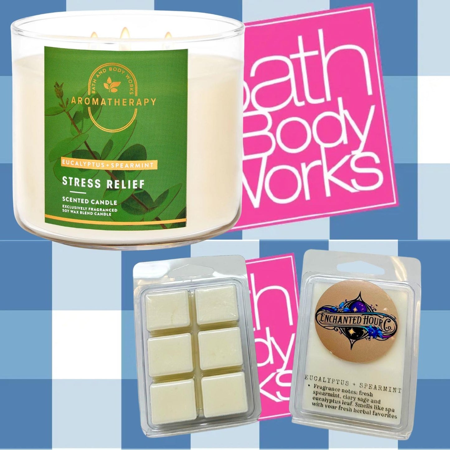 Eucalyptus + Spearmint Wax Melts | Bath and Body Works | Fresh, Herbal, Spa Scent | Enchanted Hour Co
