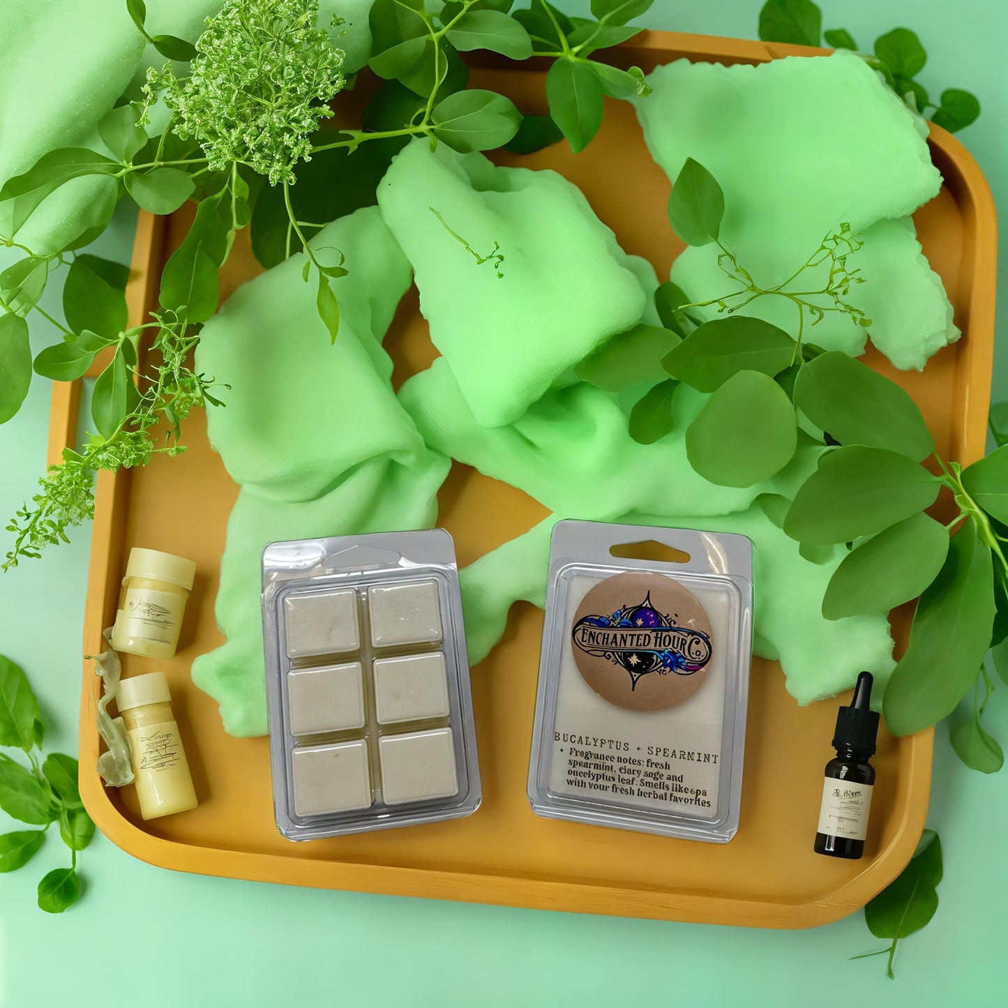 Eucalyptus + Spearmint Wax Melts | Bath and Body Works | Fresh, Herbal, Spa Scent | Enchanted Hour Co
