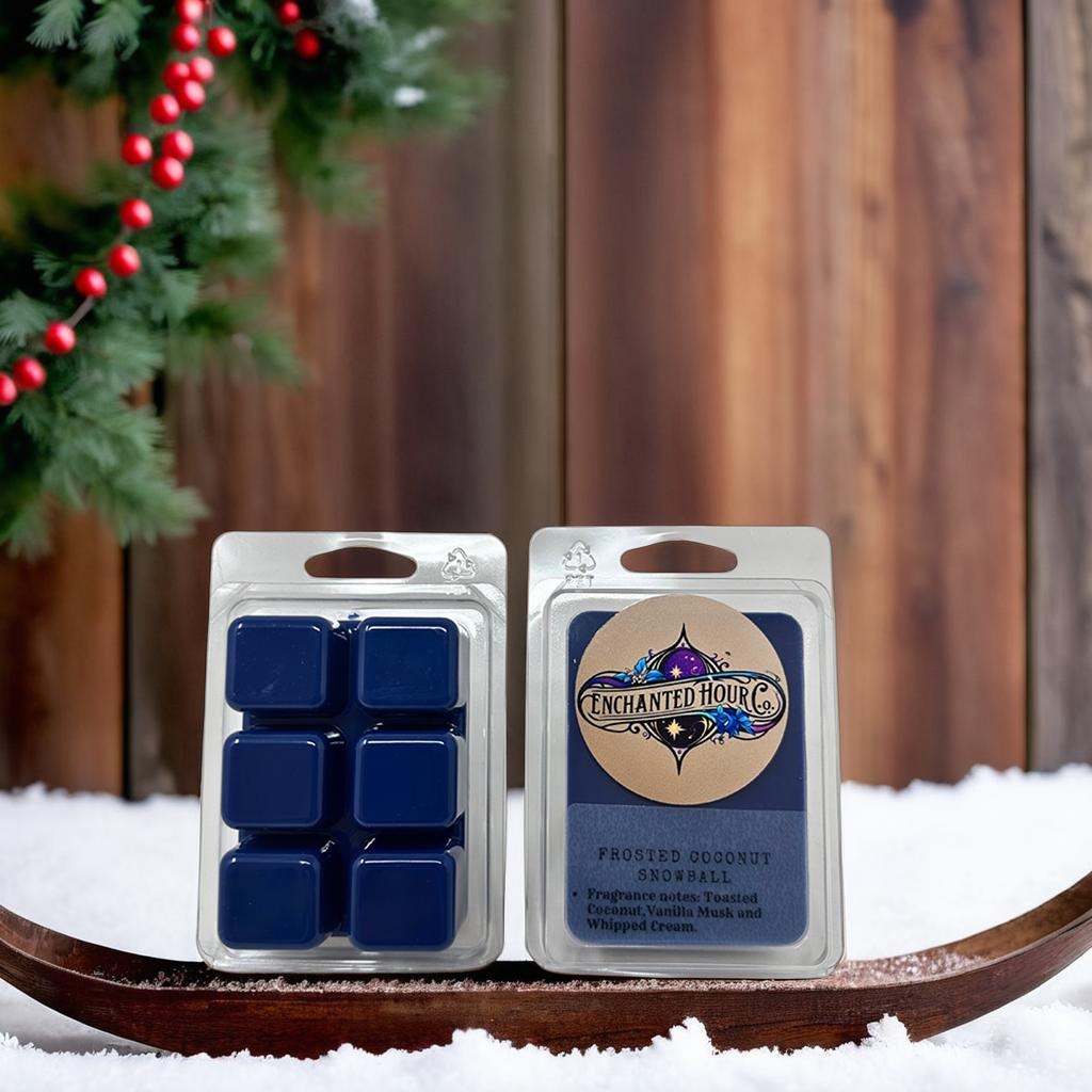 Frosted Coconut Snowball Wax Melts | Creamy Coconut, Cool Winter Scent, Cozy & Fresh | Bath and Body Works | Enchanted Hour Co