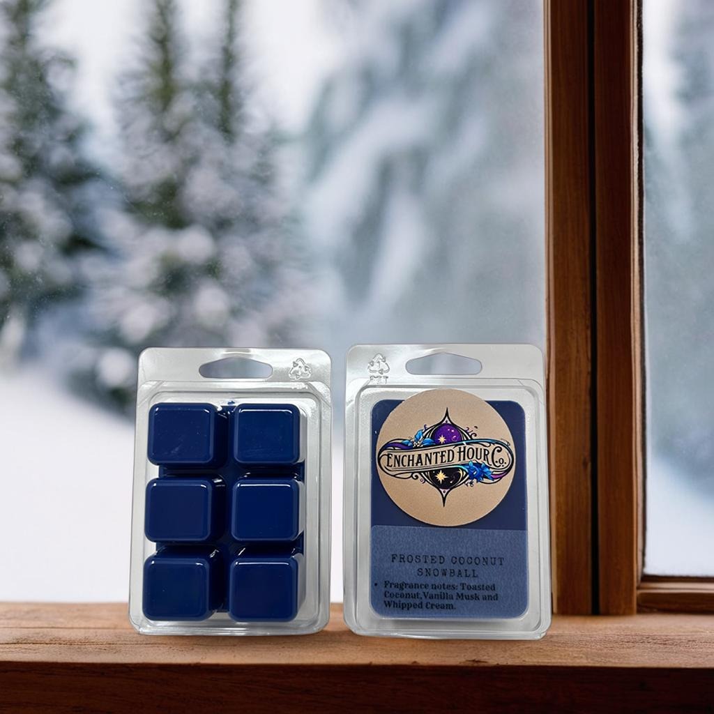 Frosted Coconut Snowball Wax Melts | Creamy Coconut, Cool Winter Scent, Cozy & Fresh | Bath and Body Works | Enchanted Hour Co