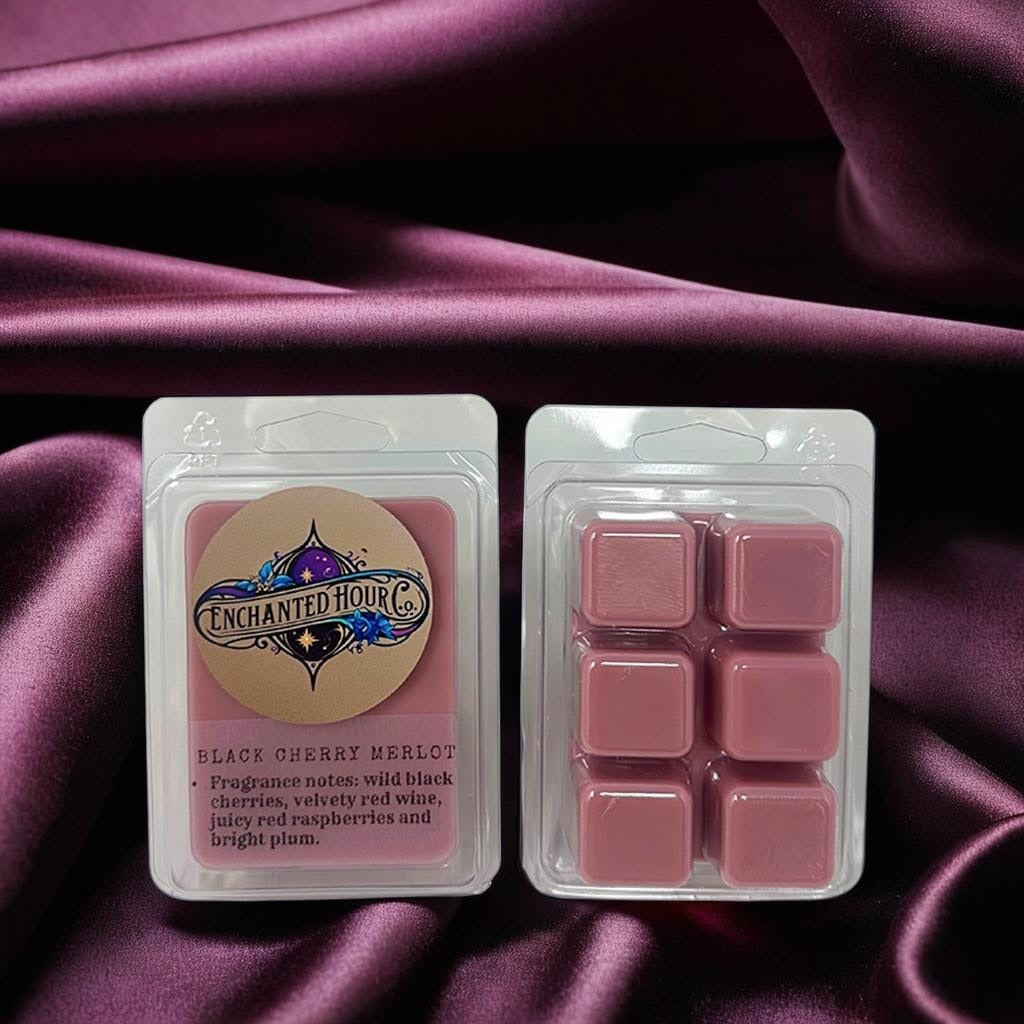 Black Cherry Merlot Wax Melts | Juicy Black Cherry, Velvety Red Wine, Sweet Raspberry & Plum | Bath and Body Works | Enchanted Hour Co.
