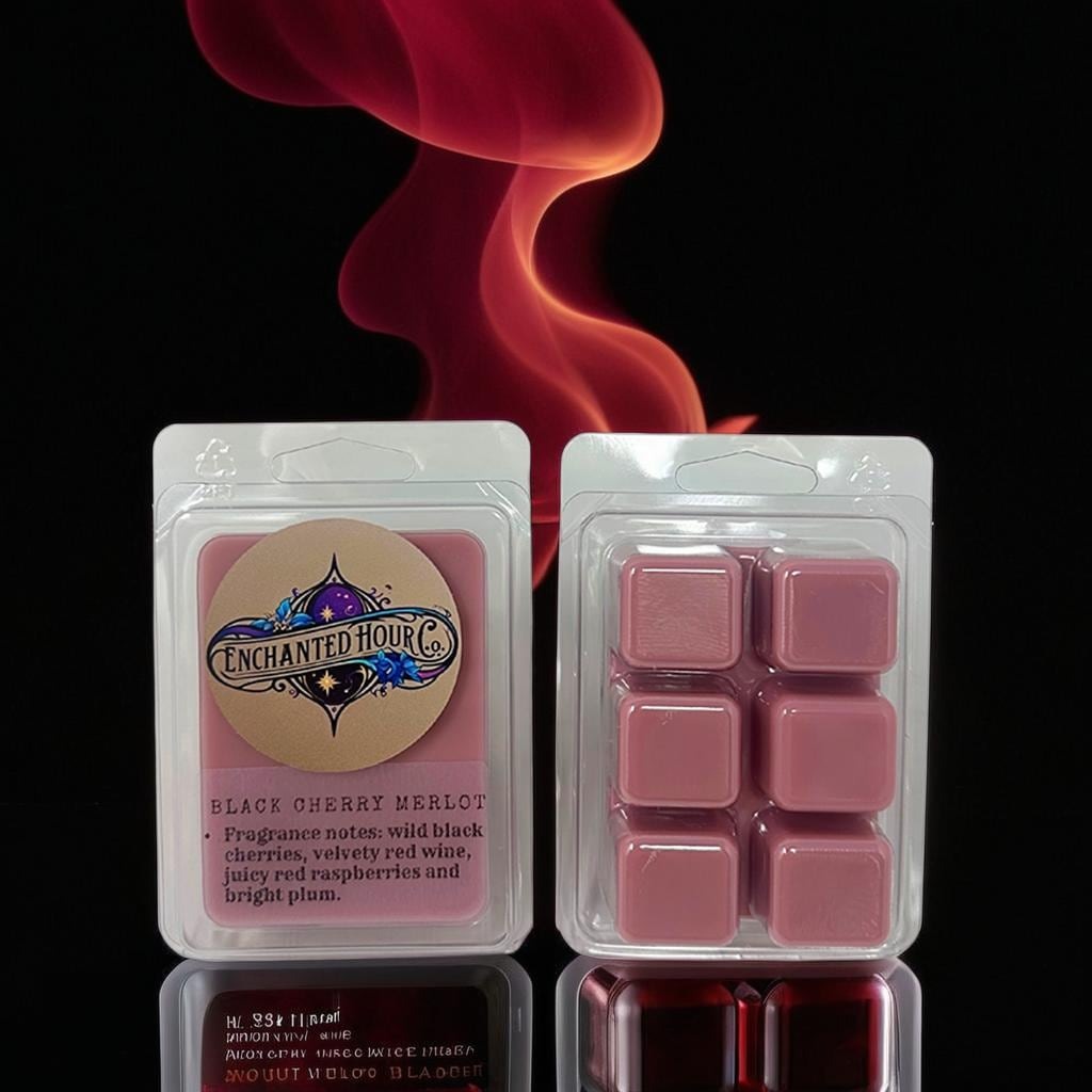 Black Cherry Merlot Wax Melts | Juicy Black Cherry, Velvety Red Wine, Sweet Raspberry & Plum | Bath and Body Works | Enchanted Hour Co.