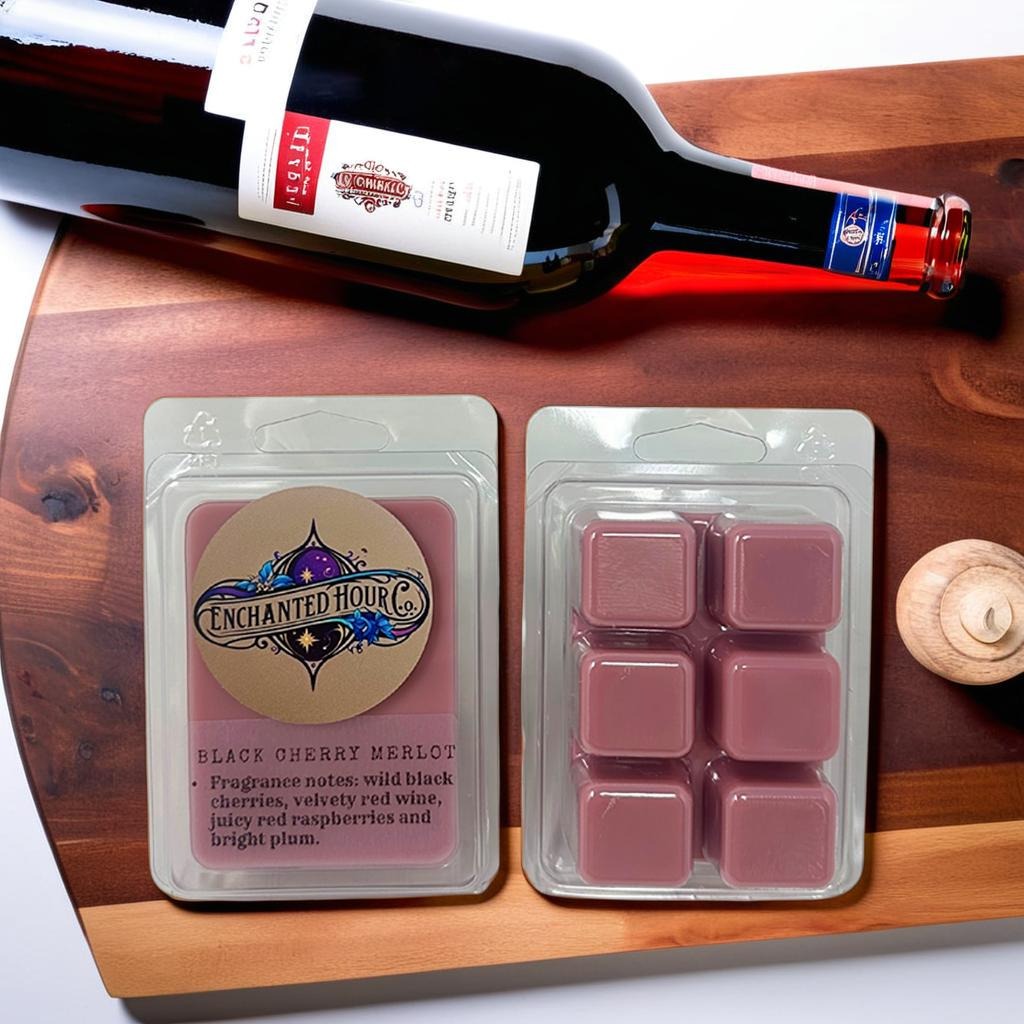 Black Cherry Merlot Wax Melts | Juicy Black Cherry, Velvety Red Wine, Sweet Raspberry & Plum | Bath and Body Works | Enchanted Hour Co.