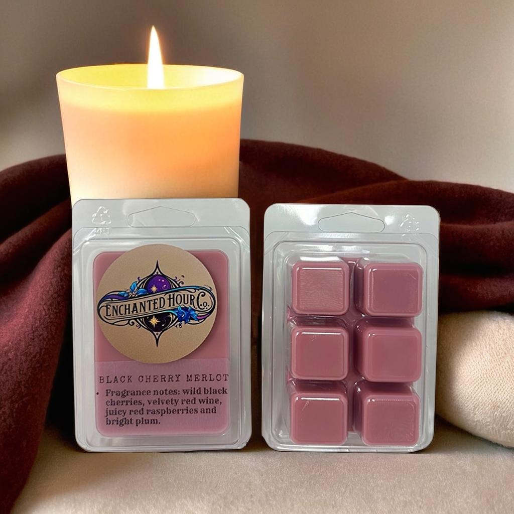 Black Cherry Merlot Wax Melts | Juicy Black Cherry, Velvety Red Wine, Sweet Raspberry & Plum | Bath and Body Works | Enchanted Hour Co.