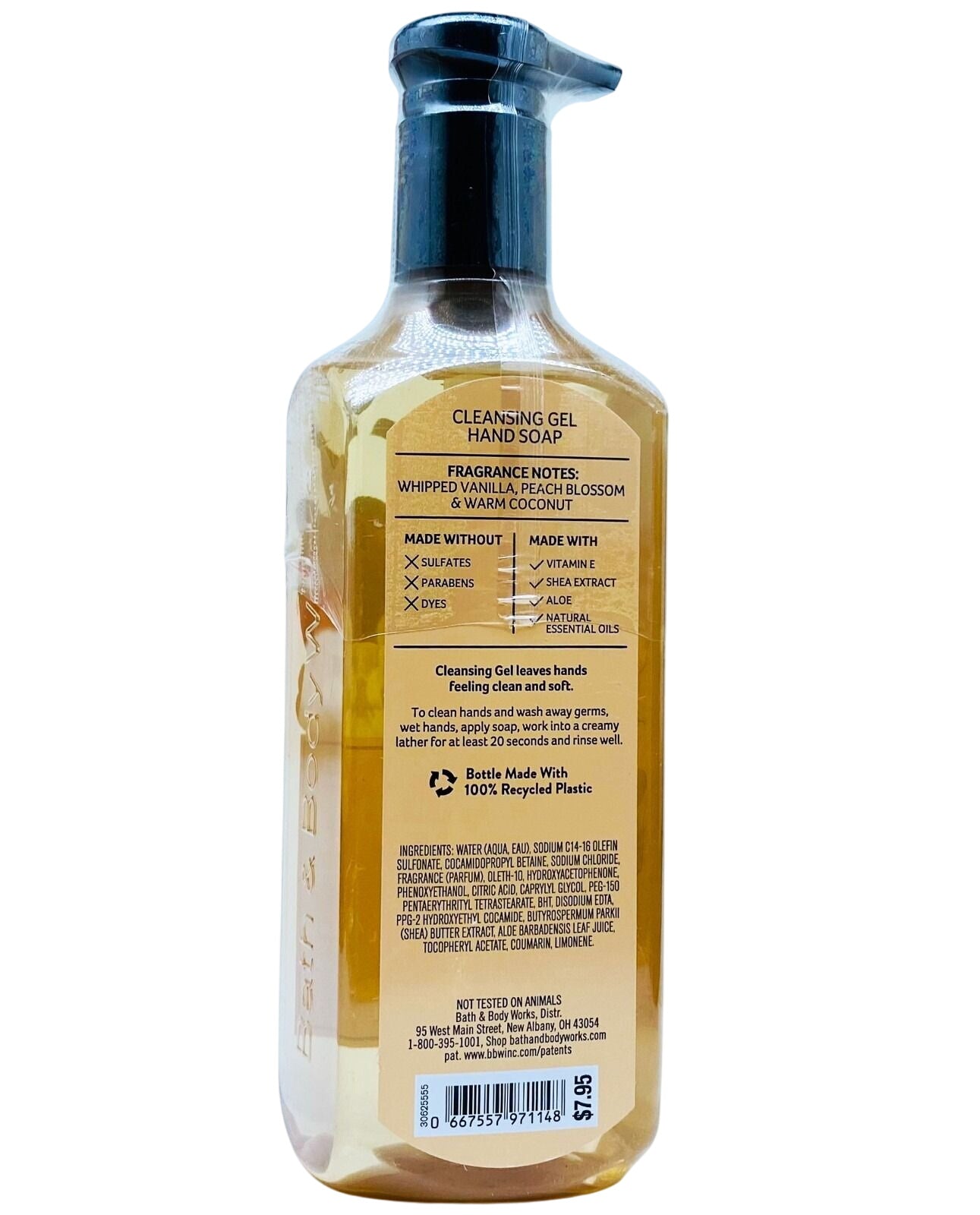 Bath and Body Works Vanilla Coconut Cleansing Gel Hand Soap (8 fl oz / 236 mL)