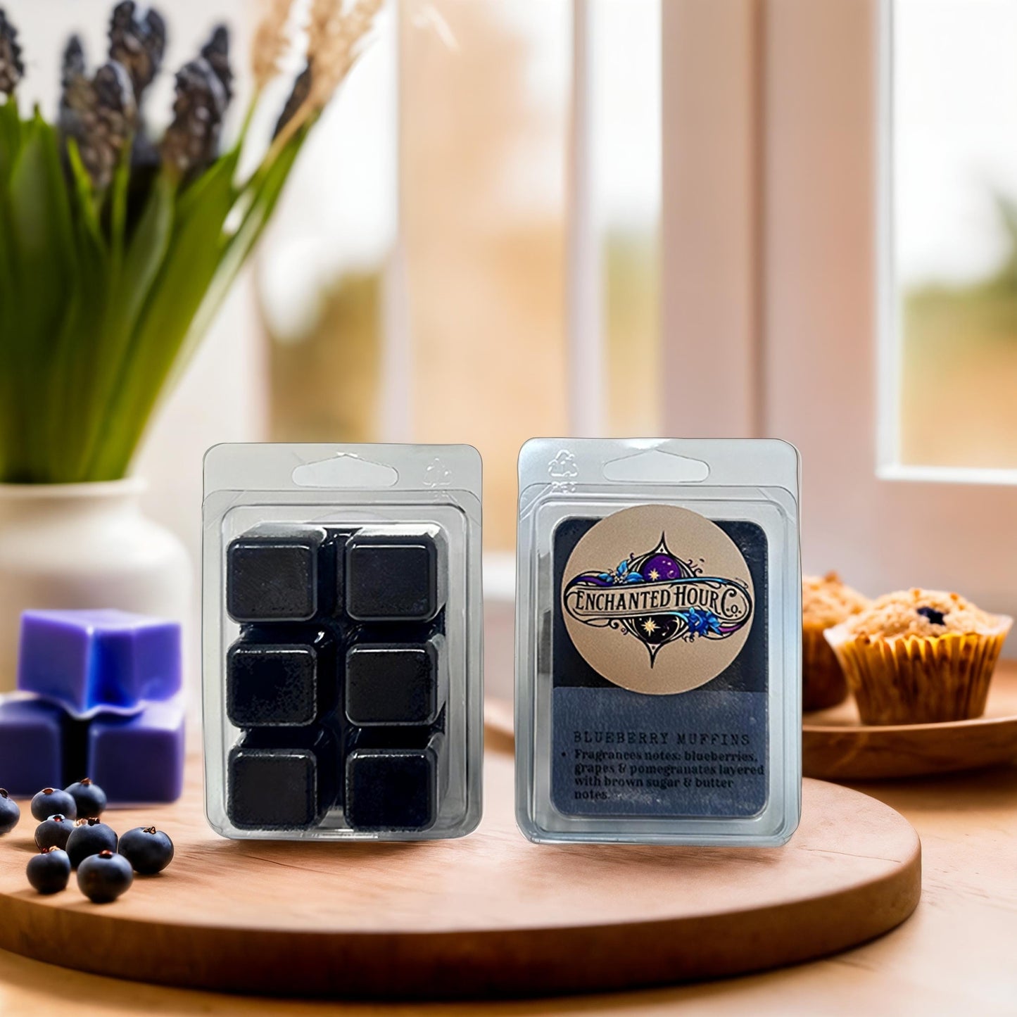 Blueberry Muffins Wax Melts | A Cheerful Giver | Sweet, Fruity, Baked Good Scent | Enchanted Hour Co.