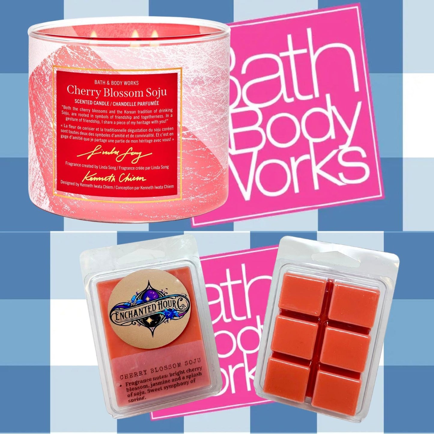 Cherry Blossom Soju Wax Melts | Bath & Body Works | Floral, Soft, Sweet, Spring Scent | Enchanted Hour Co