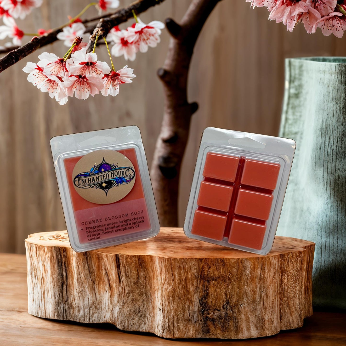 Cherry Blossom Soju Wax Melts | Bath & Body Works | Floral, Soft, Sweet, Spring Scent | Enchanted Hour Co