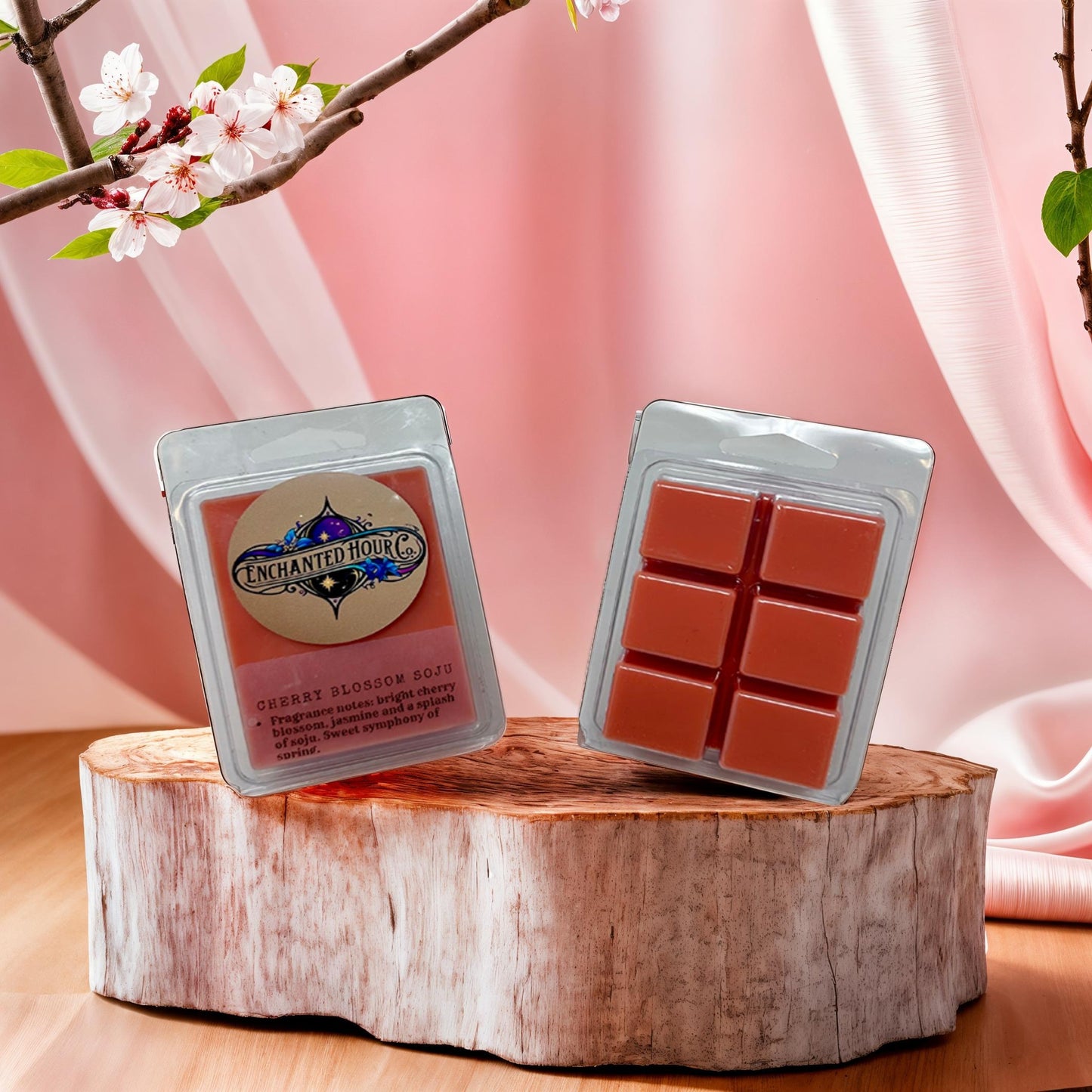 Cherry Blossom Soju Wax Melts | Bath & Body Works | Floral, Soft, Sweet, Spring Scent | Enchanted Hour Co