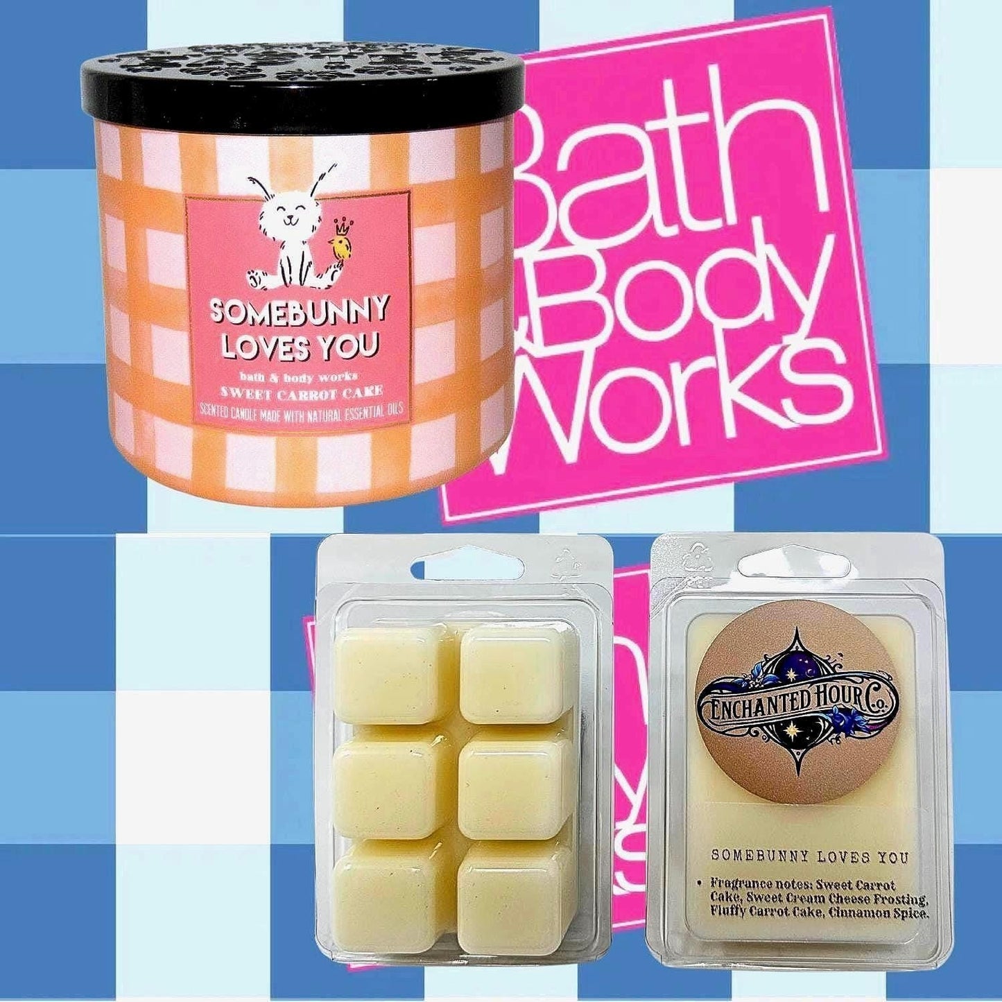 Somebunny Loves You Carrot Cake Wax Melts | Sweet Carrot Cake, Creamy Frosting, Warm Spices | Bath and Body Works | Enchanted Hour Co.