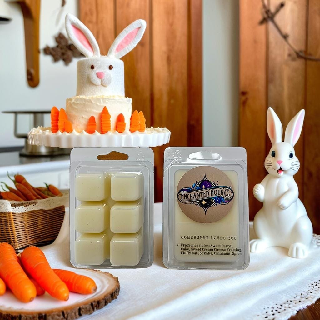 Somebunny Loves You Carrot Cake Wax Melts | Sweet Carrot Cake, Creamy Frosting, Warm Spices | Bath and Body Works | Enchanted Hour Co.