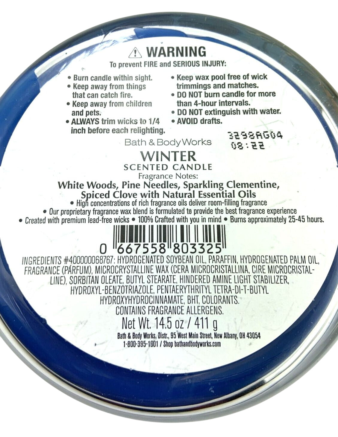 Winter 3-Wick Scented Candle
