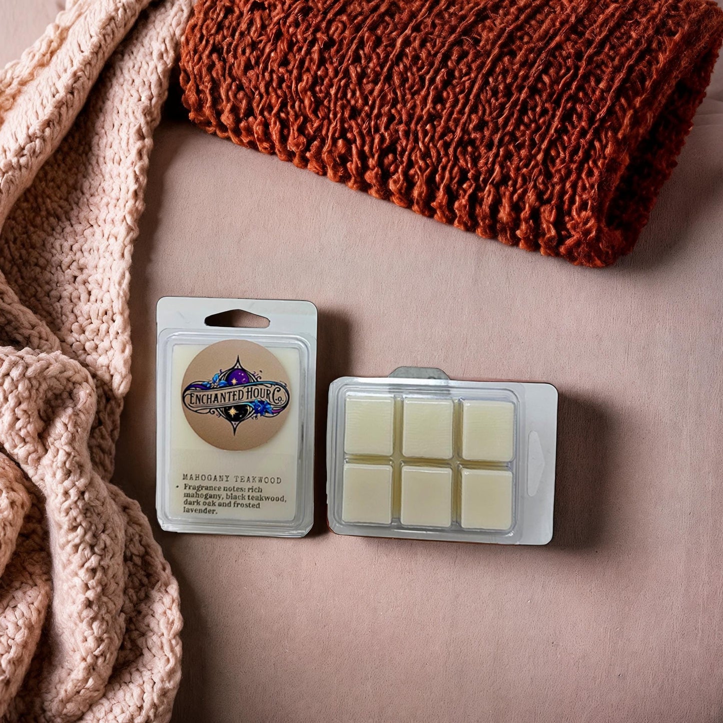 Mahogany Teakwood Wax Melts | Bath and Body Works Wax Melts | Warm Woods & Clean Cologne Scent | Enchanted Hour Co.