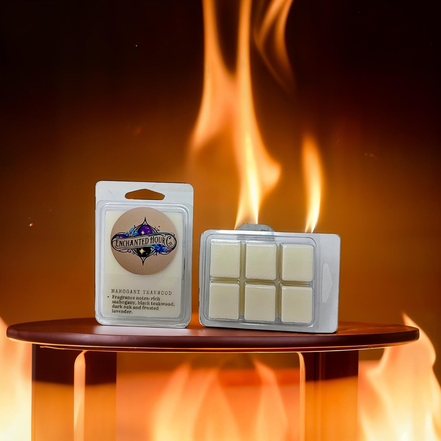 Mahogany Teakwood Wax Melts | Bath and Body Works Wax Melts | Warm Woods & Clean Cologne Scent | Enchanted Hour Co.