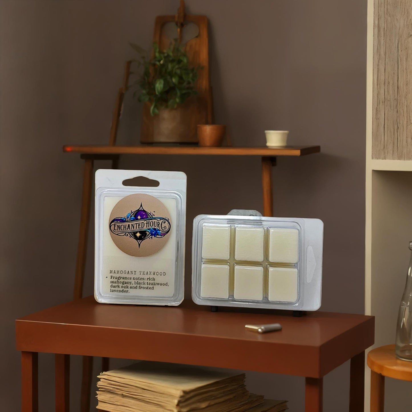 Mahogany Teakwood Wax Melts | Bath and Body Works Wax Melts | Warm Woods & Clean Cologne Scent | Enchanted Hour Co.