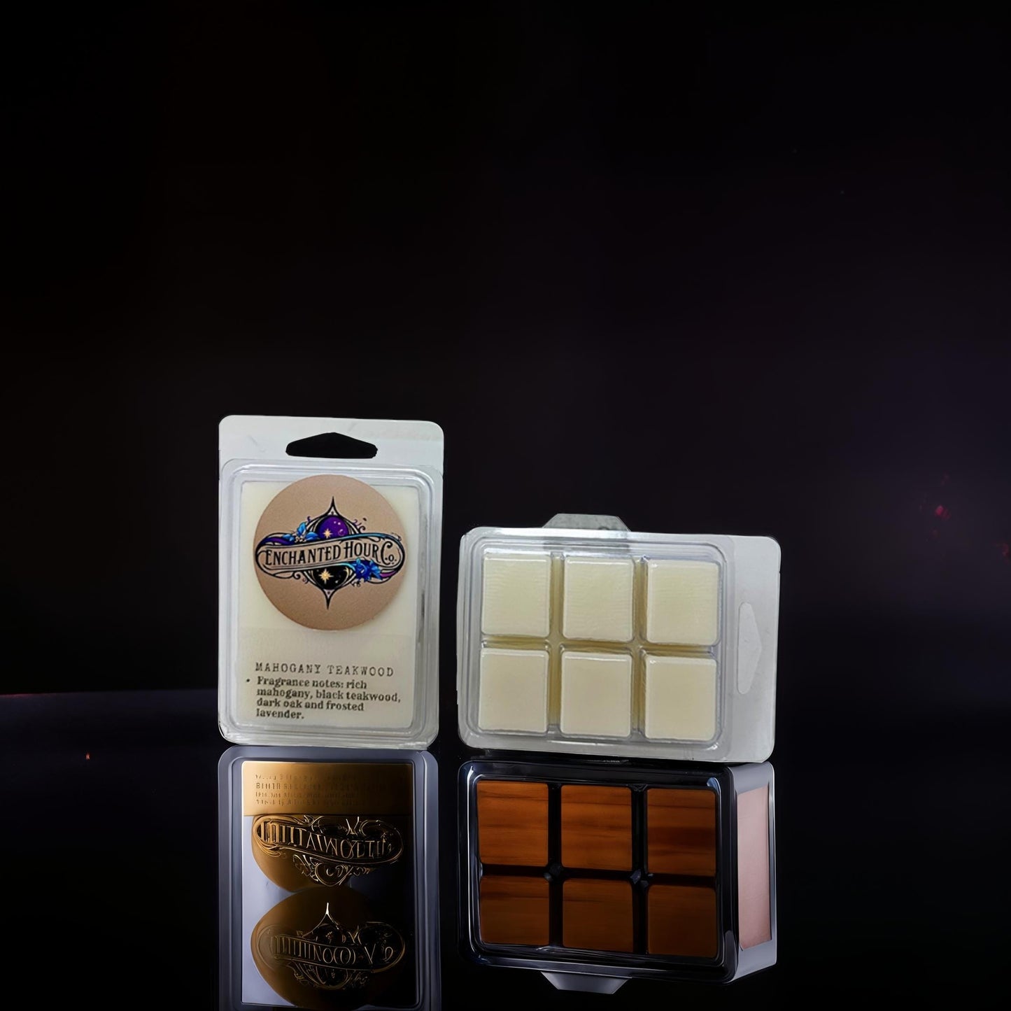 Mahogany Teakwood Wax Melts | Bath and Body Works Wax Melts | Warm Woods & Clean Cologne Scent | Enchanted Hour Co.