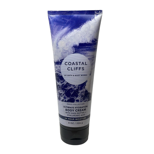 Bath and Body Works Coastal Cliffs Ultimate Hydraiton Body Cream (Men's Collection) 8 OZ / 226 g