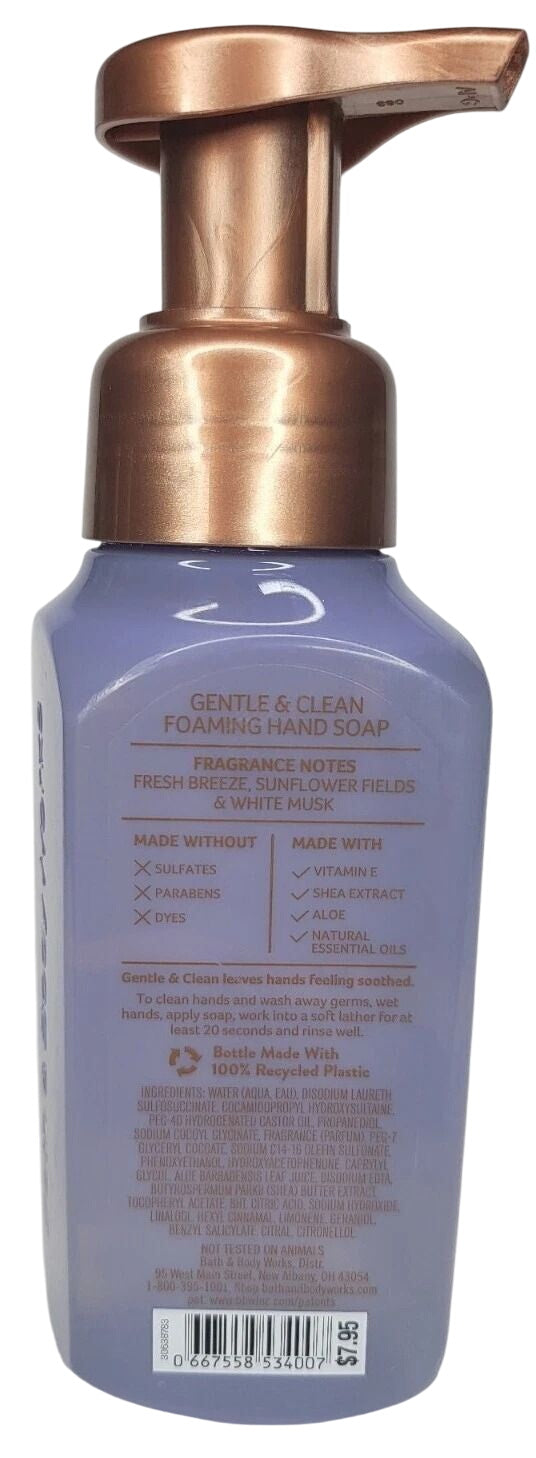 Bath Aпd Body Works Wildflower Fields Gentle + Clean Foaming Hand Soap