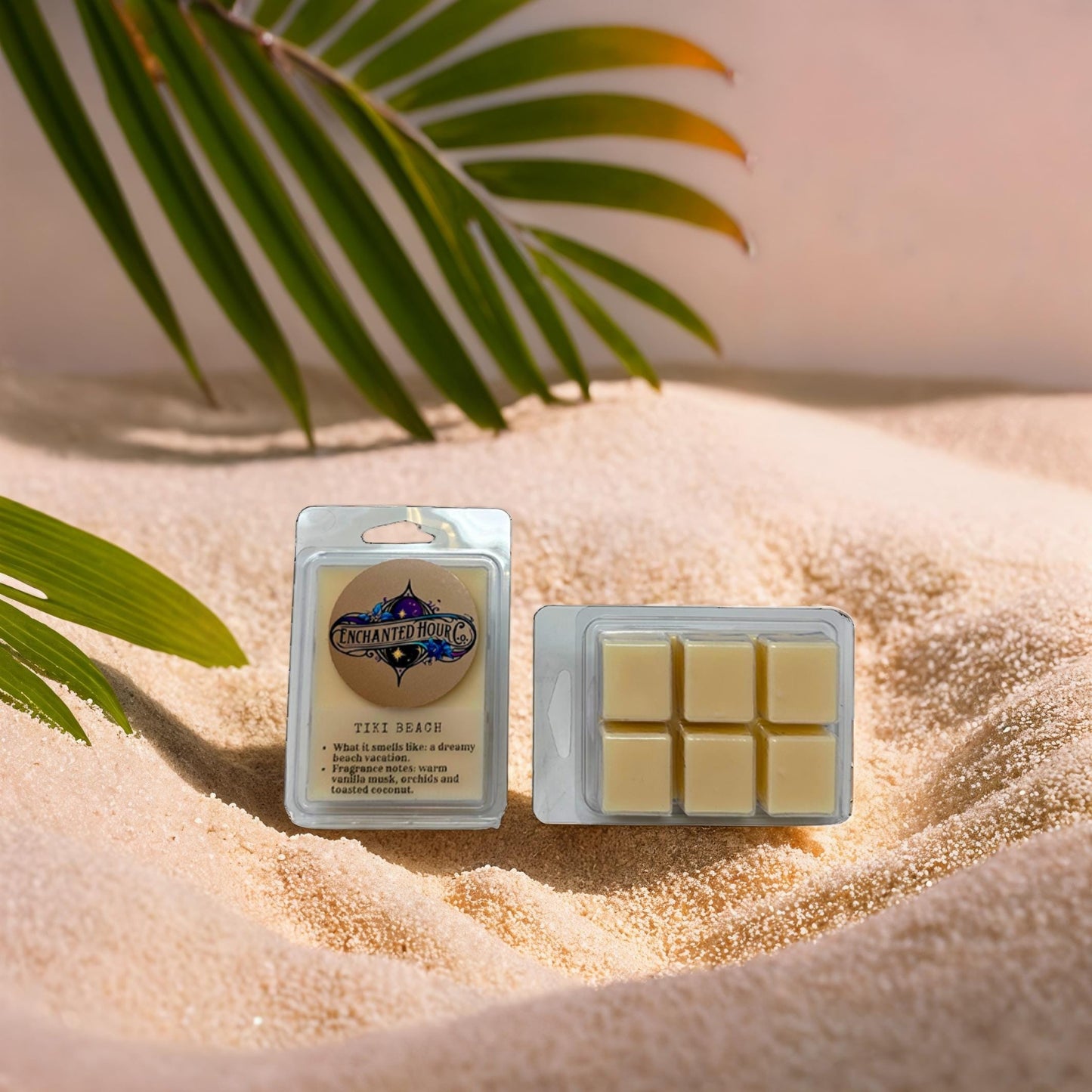 Tiki Beach Wax Melts | Bath and Body Works Wax Melts | Coconut Vanilla & Warm Sandalwood Scent | Enchanted Hour Co.