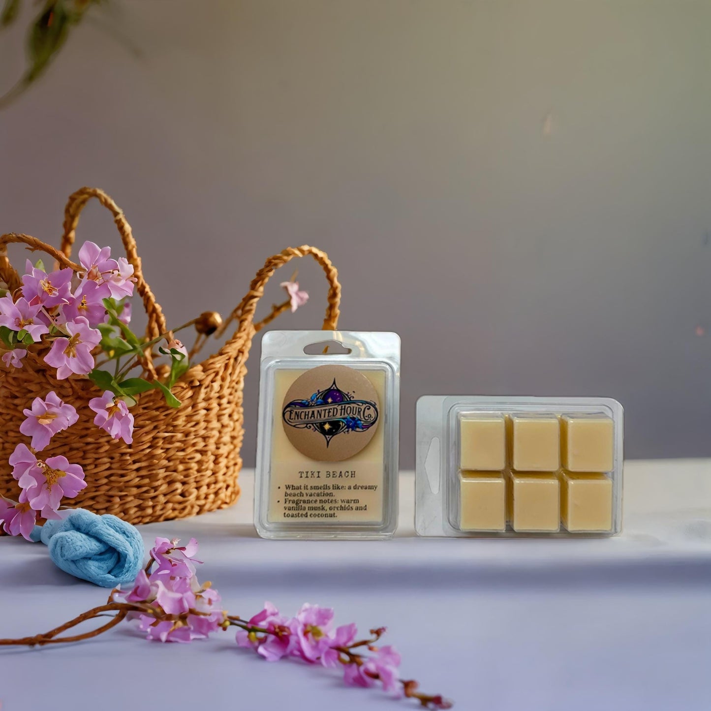 Tiki Beach Wax Melts | Bath and Body Works Wax Melts | Coconut Vanilla & Warm Sandalwood Scent | Enchanted Hour Co.