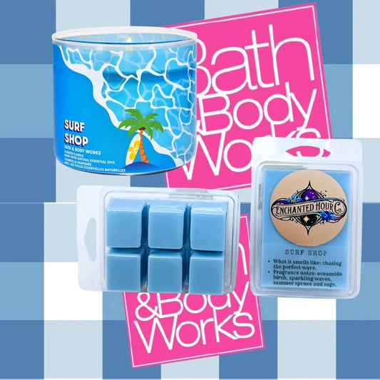 Surf Shop Wax Melts | Bath and Body Works Wax Melts | Coastal Breeze & Ocean Waves Scent | Enchanted Hour Co.